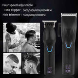 Men Electric Haircutting Tools Set Sculpting Electric Clipper, LM-2027 2 In 1 (Black), LM-2027 2 In 1 (Gold)