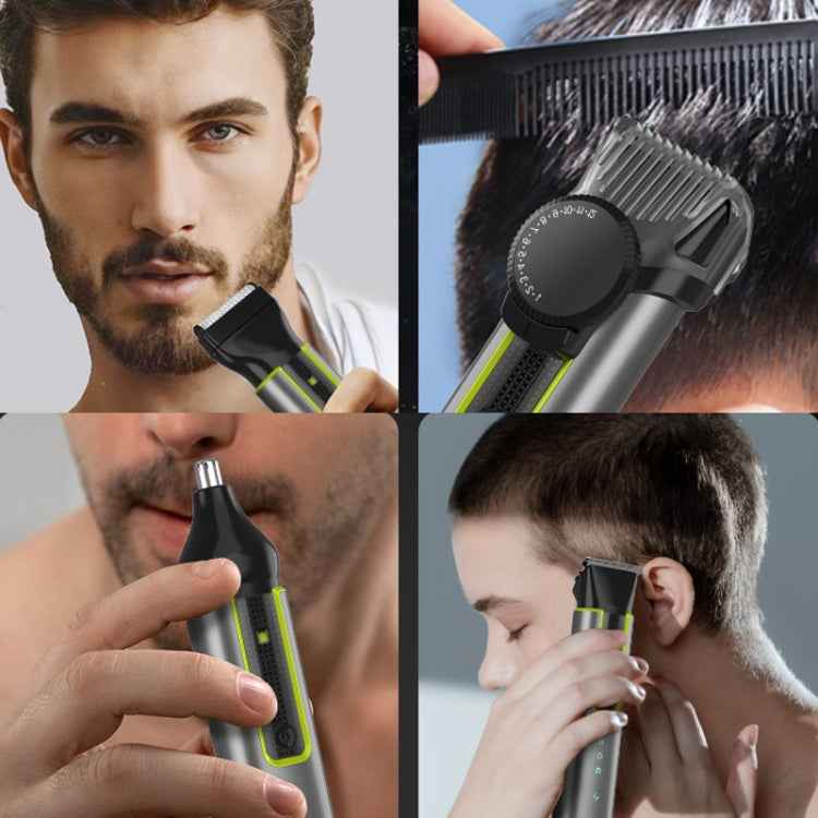 IPX5 Waterproof Men Multi-Functional Barber 4 In 1 Shaver Nose Hair Set USB Charging Push, 677 4 In 1