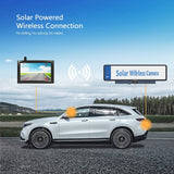 Solar Powered Rear View System Reversing Wireless Transmission Car Camera Display, RC01