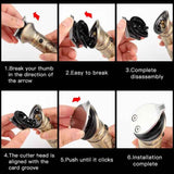 6 In 1 Men Multi-Functional Clipper Metal Body Hair Cutting, 697 6 In 1 (Bronze), 697 6 In 1 (Silver Gray)