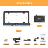 Solar HD Wireless Integrated License Plate Frame Display Camera, BC01