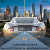 Solar Integrated License Plate Frame Vehicle Camera Wireless Reversing Display, RC03