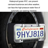 Solar License Plate Frame Wireless Transmission Reversing Camera Display, BC02