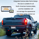 Solar License Plate Frame Wireless Transmission Reversing Camera Display, BC02