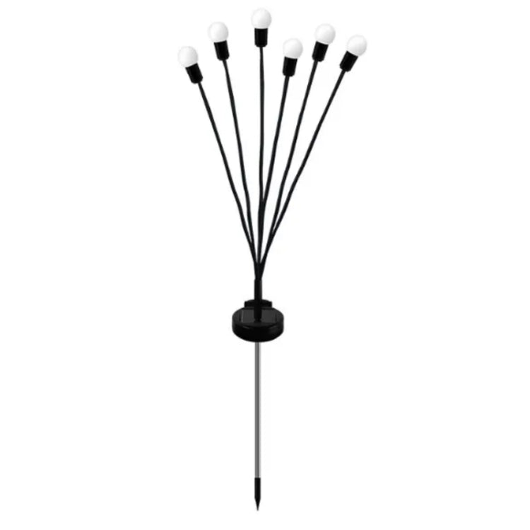2 Sets Solar Firefly Lights Outdoor - Waterproof Christmas Garden Lawn Lights with 6 Warm Heads
