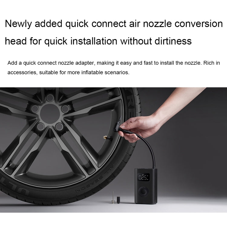 Bomba de aire portátil Xiaomi - Compresor de aire eléctrico universal portátil para neumáticos de coche y bicicleta Mijia