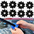 4sets Car Universal Wiper Hole Protective Cover PVC Dustproof Snowproof Wiper Pad
