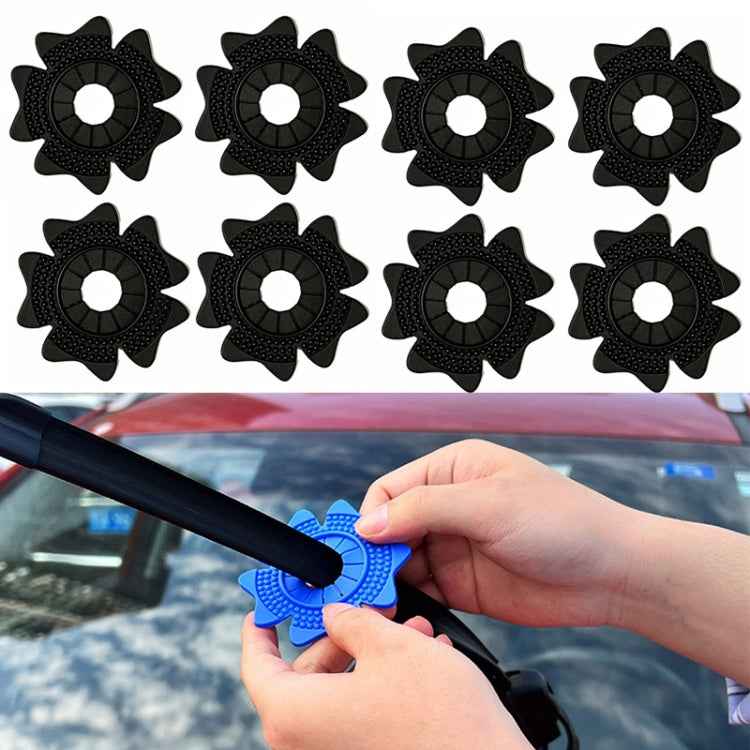 4sets Car Universal Wiper Hole Protective Cover PVC Dustproof Snowproof Wiper Pad