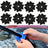 4sets Car Universal Wiper Hole Protective Cover PVC Dustproof Snowproof Wiper Pad