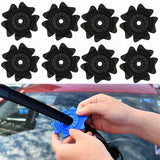 4sets Car Universal Wiper Hole Protective Cover PVC Dustproof Snowproof Wiper Pad