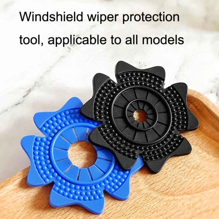4sets Car Universal Wiper Hole Protective Cover PVC Dustproof Snowproof Wiper Pad