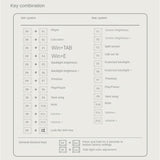 Teclado mecánico luminoso LANGTU LT84, con cable, monomodo, eje verde (blanco)