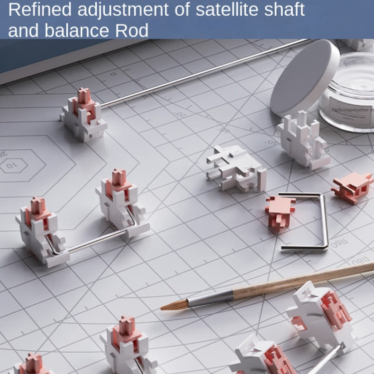 Teclado mecánico luminoso LANGTU LT84, con cable, monomodo, eje verde (blanco)