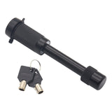 Car Latch Lock Trailer Tow Hook Anti-theft Padlock, Bending Silver