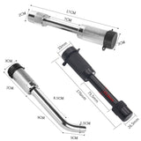 Car Latch Lock Trailer Tow Hook Anti-theft Padlock, Bending Silver