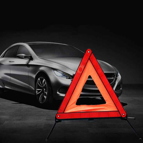 Foldable Car Warning Sign Tripod Automobile Emergency Reflective Triangular Holder