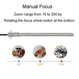 Teslong MS100 200X Magnification Adjustable Focus USB Microscope Phone And Computer HD Electronic Microscope