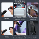 Car Emergency Life-Saving Safety Hammer Multifunctional Fast Window Breaker For Vehicle 2 In 1