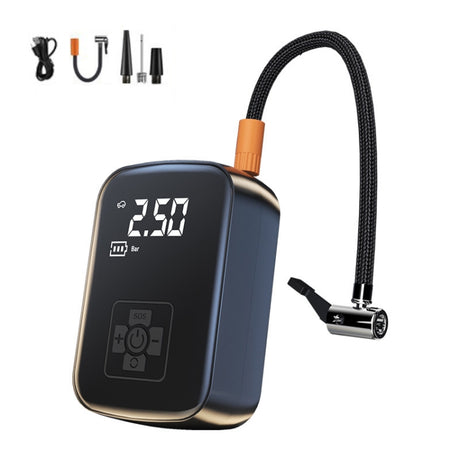 Car Portable Electric Tire Inflator Pump, Wired, Wireless Standard - LYDARZ