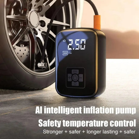 Car Portable Electric Tire Inflator Pump, Wired, Wireless Standard - LYDARZ