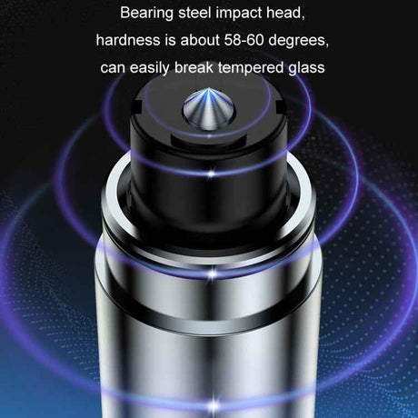 Car Glass Safety Hammer Multifunctional Emergency Escape Tool, Gray, Silver, Red, Black