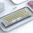 T-WOLF T40 68-Keys RGB Mixed Light Office Gaming Transparent Mechanical Keyboard - LYDARZ