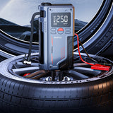 Arrancador portátil de batería para coche SUITU ST-9631 (8 piezas) con bomba inflable para emergencias al aire libre.