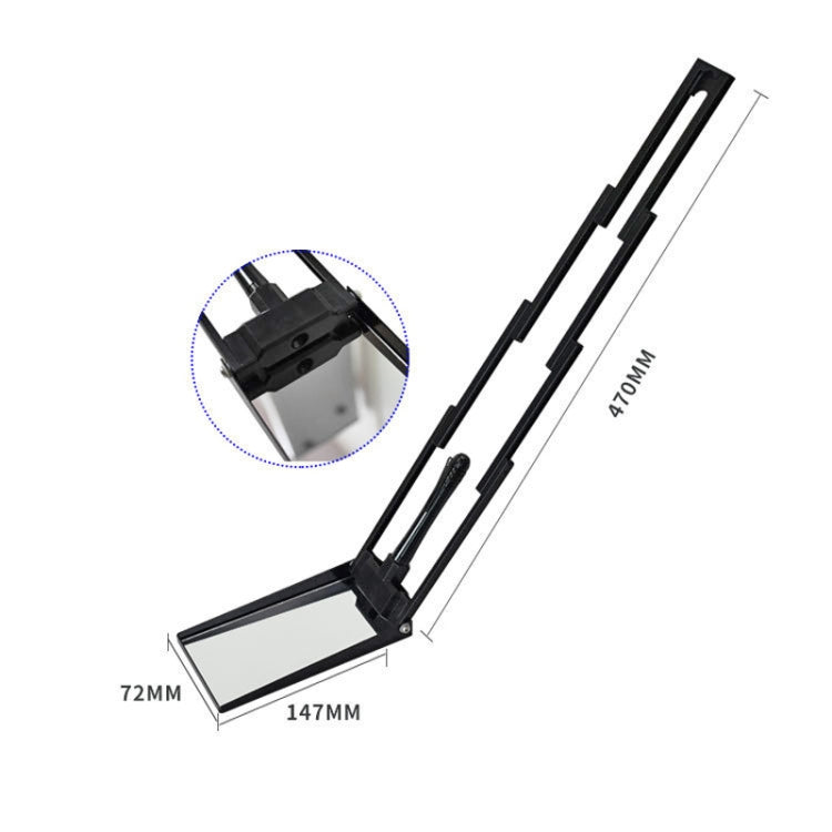 Mini espejo retrovisor plegable con iluminación LED PM100V1 para facilitar la inspección del vehículo