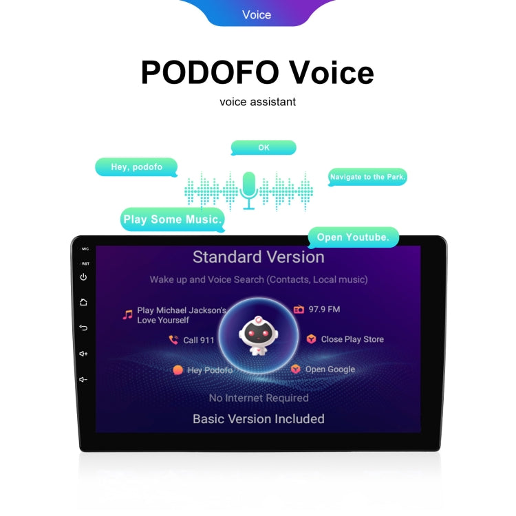 Reproductor Bluetooth para coche con pantalla grande HD universal Android 6+128G, navegación GPS integrada, 7 pulgadas, 9 pulgadas, 10,1 pulgadas