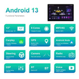 13.1 inch 4+64G Android Large Screen Navigator With Universal Map APK / Carplay / Reverse Car Image, 13.1 inch