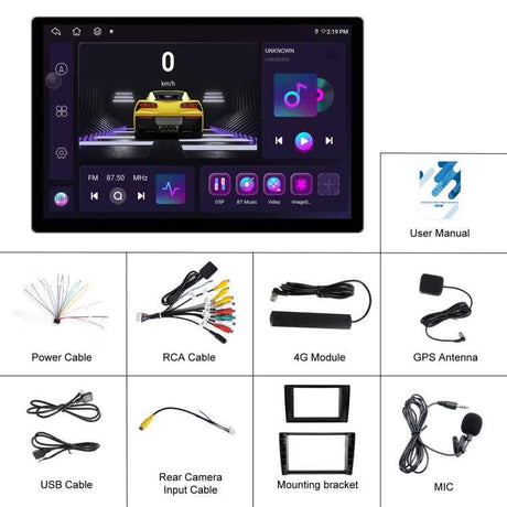 13.1 inch 4+64G Android Large Screen Navigator With Universal Map APK / Carplay / Reverse Car Image, 13.1 inch