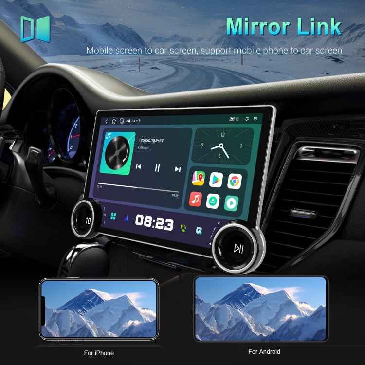 11.8 Inch 4+64G Dual Knob Player Android Large Screen Navigation Wireless CarPlay Reversing Image, 11.8 Inch Dual Knob