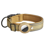 Reflective Dog Collar with AirTag Tracker and Neoprene Lining - Available in Sizes S, M, L, XL