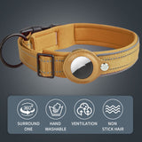 Reflective Dog Collar with AirTag Tracker and Neoprene Lining - Available in Sizes S, M, L, XL