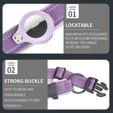 Reflective Dog Collar with AirTag Tracker and Neoprene Lining - Available in Sizes S, M, L, XL