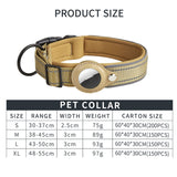 Reflective Dog Collar with AirTag Tracker and Neoprene Lining - Available in Sizes S, M, L, XL