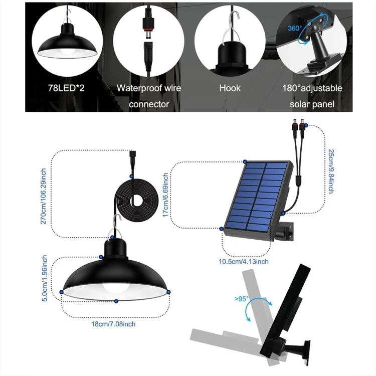 IP65 Waterproof Outdoor Solar LED Bulb Chandelier Indoor Lights, Single White Light no Remote, Single White Light with Remote, Double White Light no Remote, Double White Light with Remote, Single Warm Light with Remote, Double Warm Light with Remote