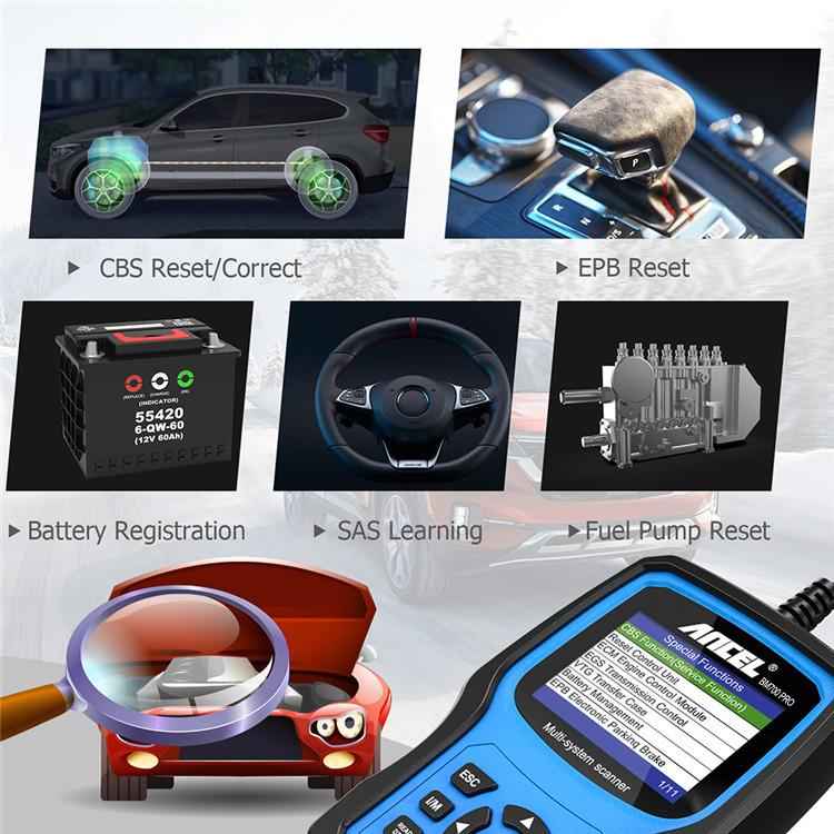 ANCEL BM700 Upgraded Version For BMW Full System Diagnostic OBDII Tester Maintenance And Resetting Repair Tools, BM700 Upgraded Version