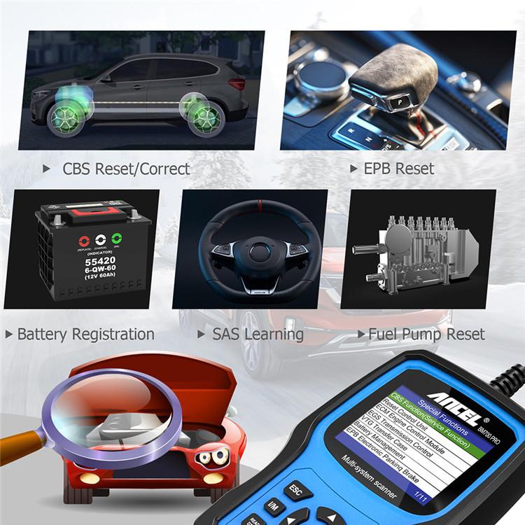 ANCEL BM700 Diagnostic Scanner for BMW & MINI with Service Reset