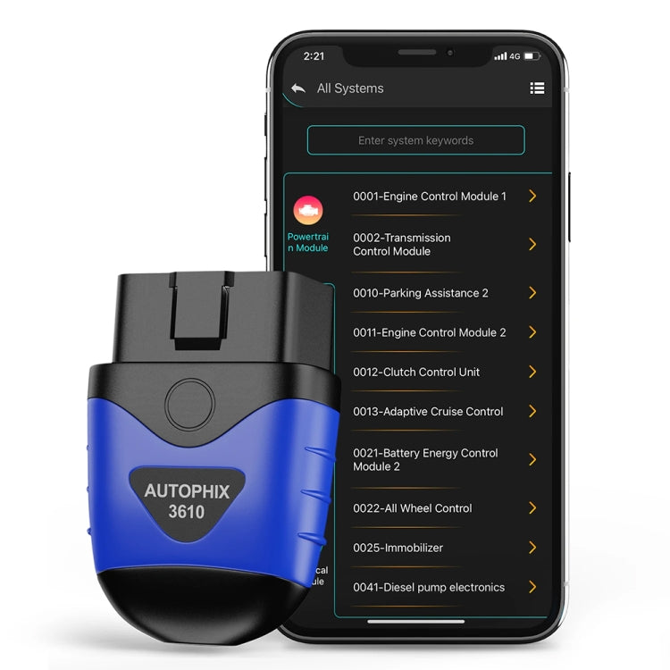 Escáner de diagnóstico completo del sistema de coche AUTOPHIX 3610 con Bluetooth para VW, AUDI, SKODA y SEAT.