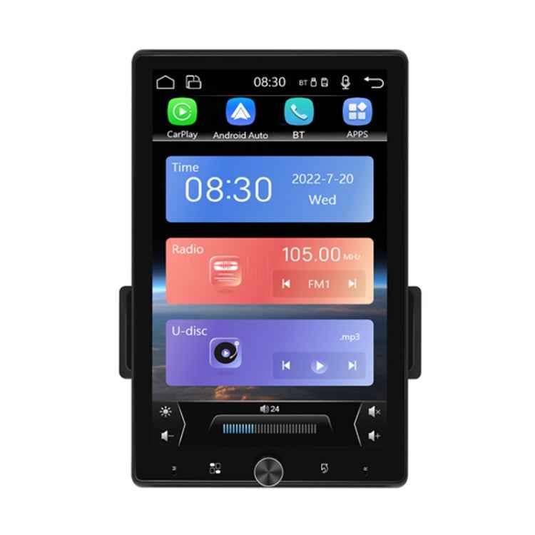 10.4 Inch MP5 Single Butt Vertical Screen Manual Rotation Android Navigation With Wireless Carplay Backup Camera