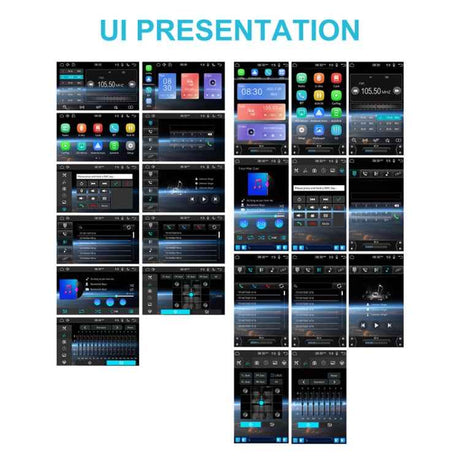 10.4 Inch MP5 Single Butt Vertical Screen Manual Rotation Android Navigation With Wireless Carplay Backup Camera