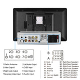 10.4 Inch MP5 Single Butt Vertical Screen Manual Rotation Android Navigation With Wireless Carplay Backup Camera