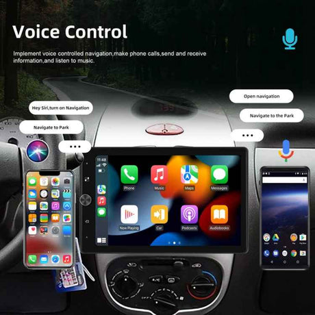 10.4 Inch MP5 Single Butt Vertical Screen Manual Rotation Android Navigation With Wireless Carplay Backup Camera