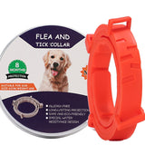 Flea and Tick Collar for Pets - Aluminum Case, 72cm & 38cm (Gray, Orange, Blue, Pink)