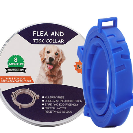 Flea & Tick Collar for Dogs & Cats – Aluminum Case, 72cm & 38cm (Gray, Orange, Blue, Pink) - LYDARZ