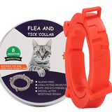 Flea and Tick Collar for Pets - Aluminum Case, 72cm & 38cm (Gray, Orange, Blue, Pink)