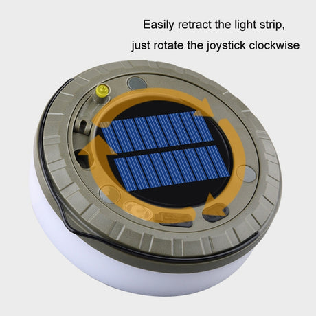 Solar LED Camping Light Type-C Charging Colorful String Lights, 10m Warm Color Light - LYDARZ