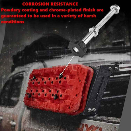 Traction Board Mounting Pins Kit Universal For 4.72"-6.69" Hole Spacing Recovery Tracks