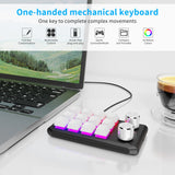 12 Keys Wired With RGB Lights Customized Office Keyboard Shortcut Keys Computer Audio Volume Control